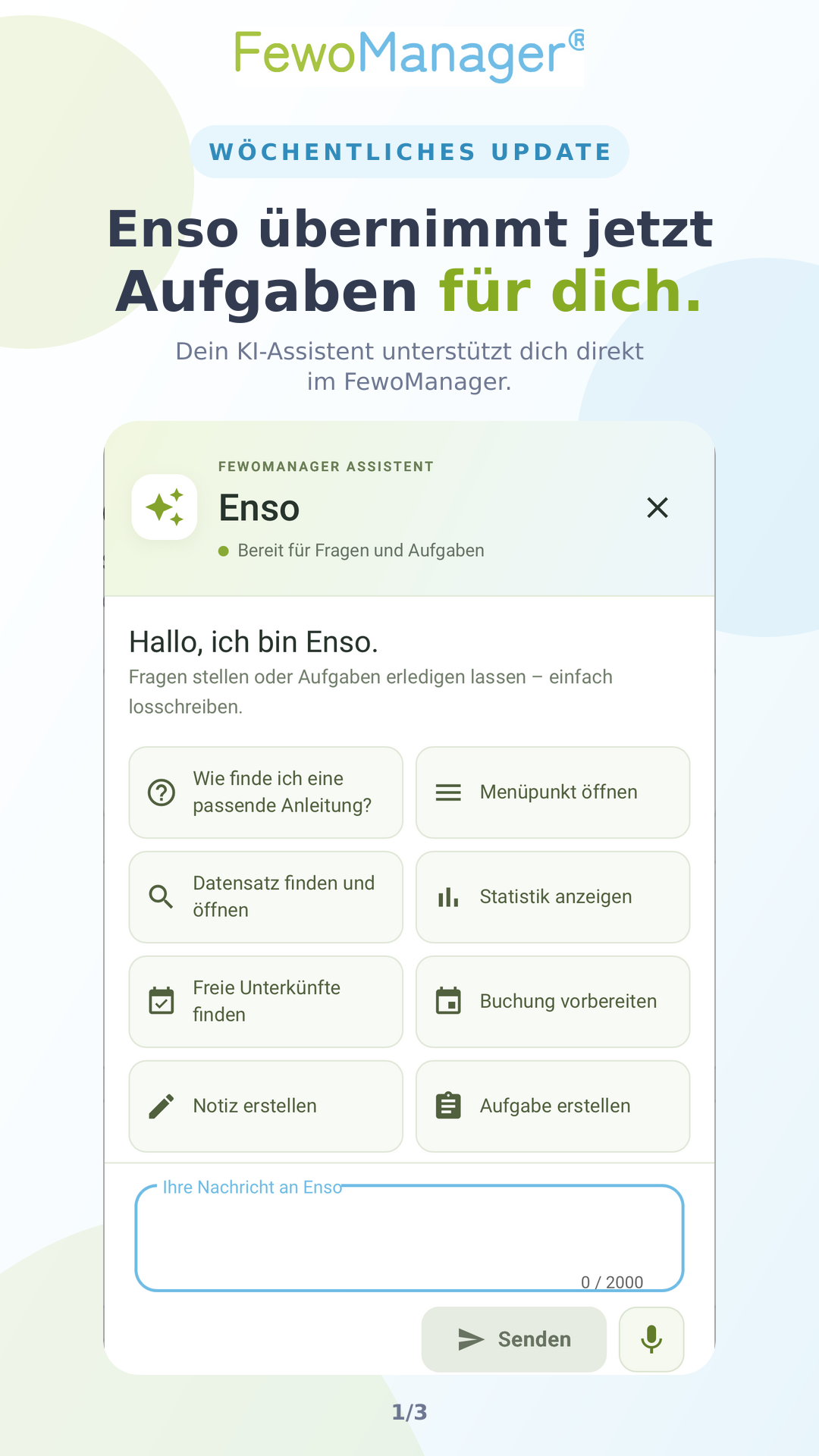Enso übernimmt Aufgaben im FewoManager